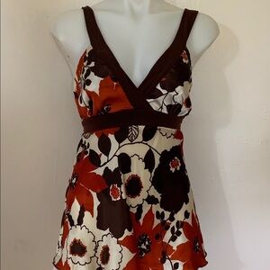 Tempted Floral back tie Blouse